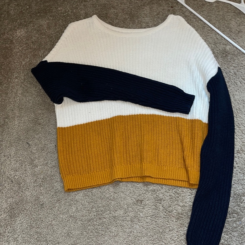 Color block sweater